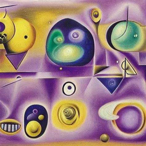 An Abstract Cubism Realistic Painting Of Extraterres Openart