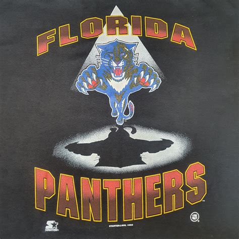 Vintage 1993 Florida Panthers Nhl Starter T Shirt L Phylum Vintage