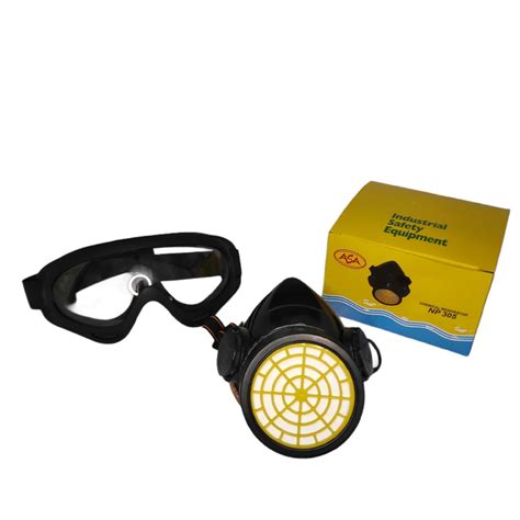 Jual Paket Masker Respirator Single Filter Np Harmit Dan Kacamata