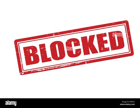 Sign blocked Stock Vector Images - Alamy
