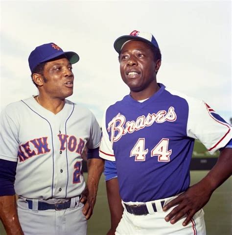 Willie Mays And Hank Aaron Appear Together In The All Star Game