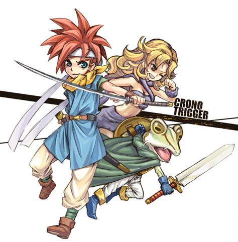 Crono Ayla And Frog Chrono Trigger Drawn By Yuru4u Danbooru