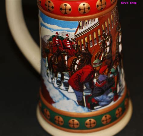 S Budweiser Handcrafted Holiday Stein Collection Etsy