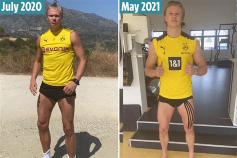 Erling Haaland reveals insane body transformation after putting on more ...