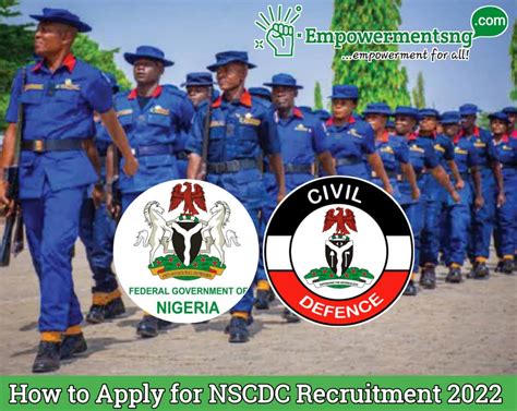 How To Apply For Nigeria Civil Defence Recruitment 2022 2023 Nscdc