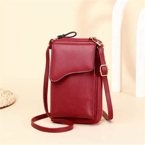 Crossbody Cellphone Purse Bag With 6 Credit Card Slots Small Shoulde Nillishome