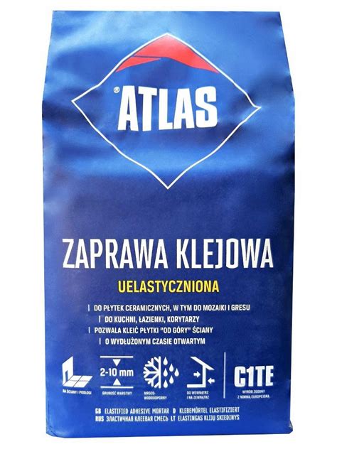 ATLAS Zaprawa Klejowa Klej Uelastyczniona 5kg 5905400015119 Cena