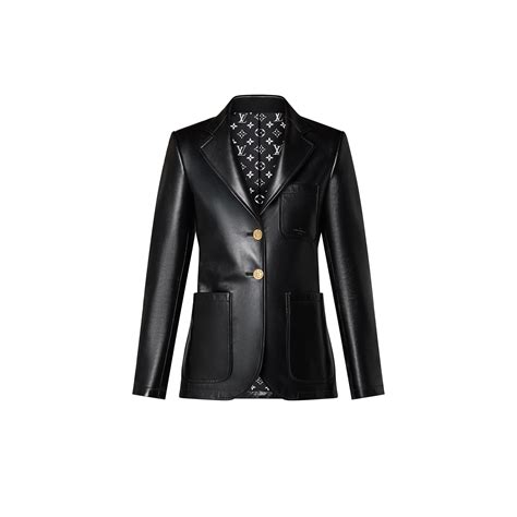 Leather Preppy Blazer Women Ready To Wear Louis Vuitton