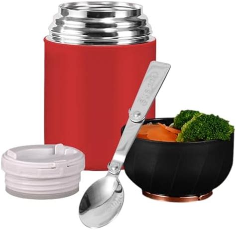 Eachpt Food Flask Ml Stainless Steel Vacuum Double Walled Insulated