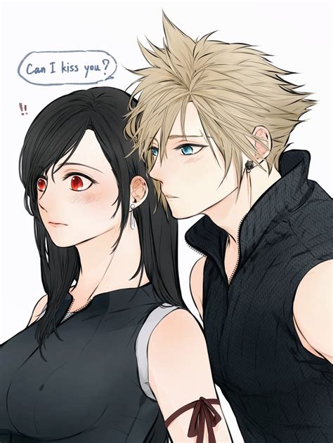 Tifa Lockhart And Cloud Strife Final Fantasy And 1 More Drawn By