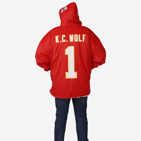 KC Wolf Kansas City Chiefs Reversible Mascot Hoodeez FOCO