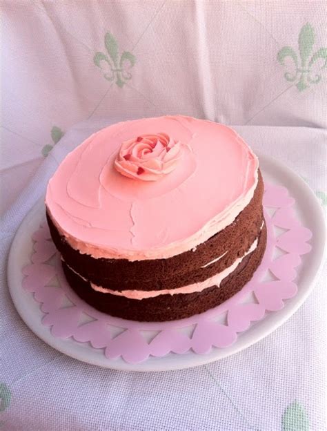 Fabsfood Chocolate Buttermilk Layer Cake With Strawberry Buttercream