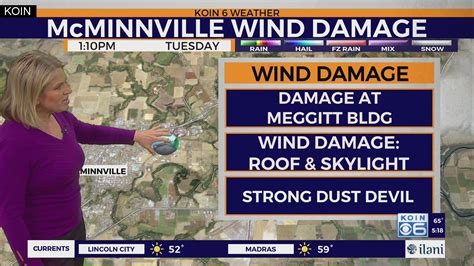 Dust devil causes rare damage in McMinnville Tuesday