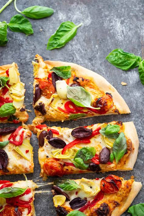 Mediterranean Baked Feta Pizza