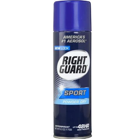 Right Guard Aerosol Sport Powder Dry Antiperspirant 6 Oz Pack Of 3