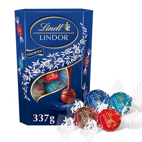 Lindt Lindor Blue Assorted Chocolate Truffles 337g Lindt Shop Uk