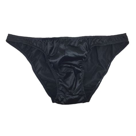1 Or 5 Pack Mens Sexy Satin String Bikini Underwear Bulge Pouch Brief Shorts S M EBay