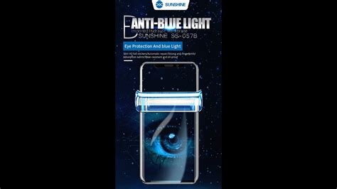 Sunshine Ss B Anti Blue Light Imported Hydrogel Youtube