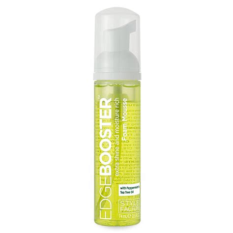 Style Factor Edge Booster Extra Shine And Moisture Rich Foam Mousse With Peppermint Tea Tree