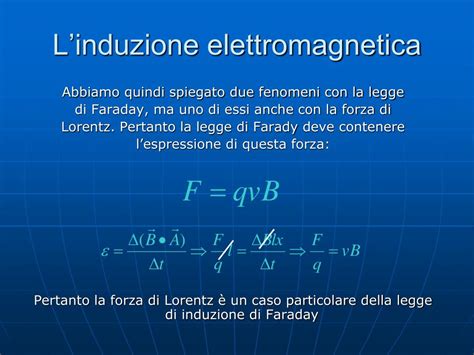 Ppt Legge Di Faraday Neumann Lenz Induzione Elettromagnetica E