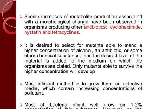 Strain Improvement Technique Ppt