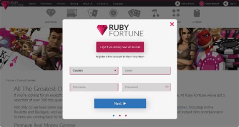 Ruby Fortune Flash Casino 2024 Review - Login to get a $750 bonus!