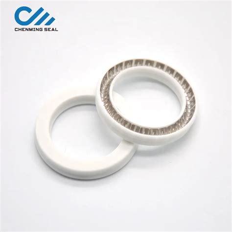 Spring Energized Seal White Piston U Seal For Fruit Jam Honey Paste