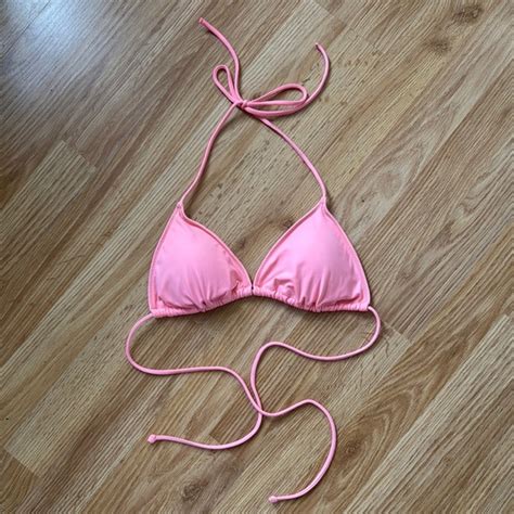 Victoria S Secret Swim Victorias Secret Triangle Bikini Top Size M Poshmark