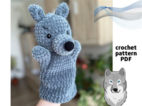 Crochet Wolf Hand Puppet Pattern PDF Amigurumi Hand Puppets Easy ...