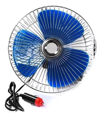 Ventilador Automotivo 12v 8 Pol 20 Cm Trailer Caminhão Carro Cor Azul