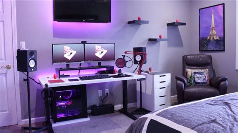 Double Monitor Setup Gaming Room Setup Gaming Setup Room Setup