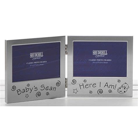 Satin Silver Baby Frame | Bob & Kates