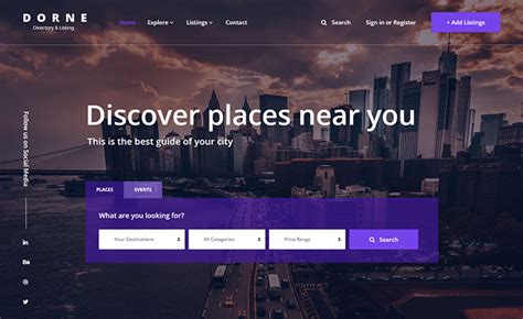 Dorne - Stunning Free Bootstrap Travel Directory Template - ThemeWagon