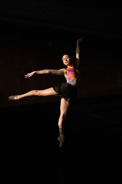 Premium Photo Warm Up And Rehearsal Of A Professional Ballet Dancer