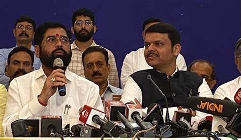 Maharashtra Chief Minister Eknath Shinde Holds Press Conference In