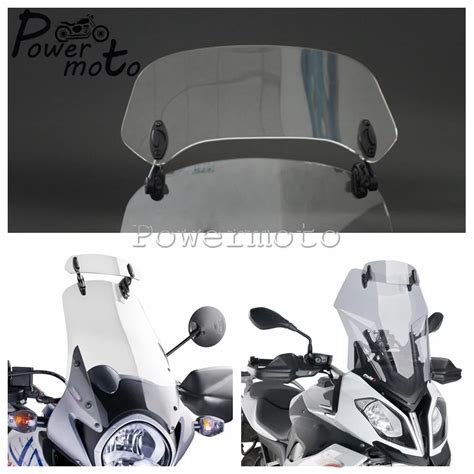 Parabrisas Ajustable Para Motocicleta Extensi N De Aler N Deflector