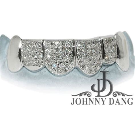 S2530021 White Diamond In Hand Prong Set Grillz Johnny Dang And Co