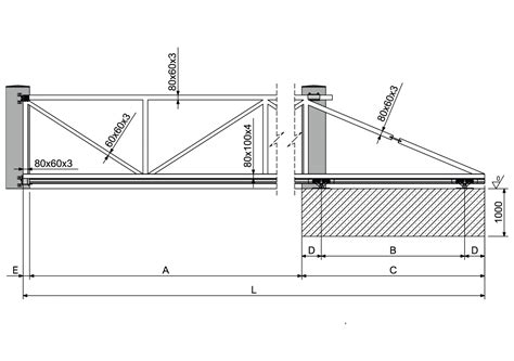 M Cantilever Sliding Gate Hardware All In One Box Diy Kit Cantilever