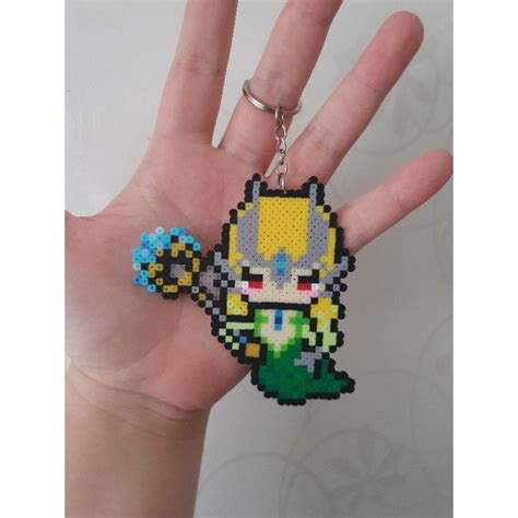 Chaveiro Im Nami Suporte League Of Legends Lol Pixel Art Hama Beads