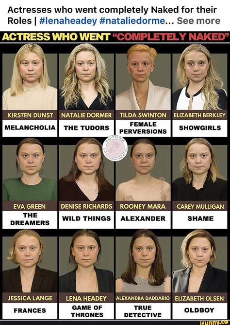 Actresses Who Went Completely Naked For Their Roles I Len Nataliedorme See More ACTRESS WHO