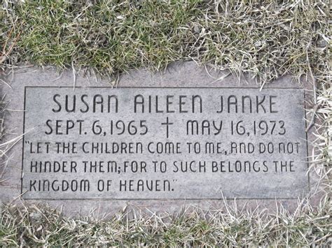 Susan Aileen Janke 1965 1973 Mémorial Find a Grave