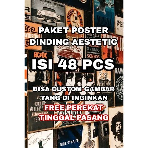 Jual Poster Dinding Aesthetic Isi 48 Poster Shopee Indonesia