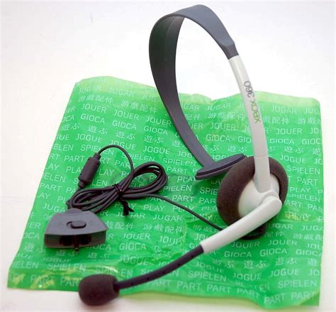 Official Microsoft Wired Headset For Xbox 360, White, MODEL# NXX360-116 ...