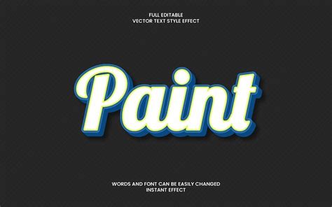 Premium Vector Paint Text Effect