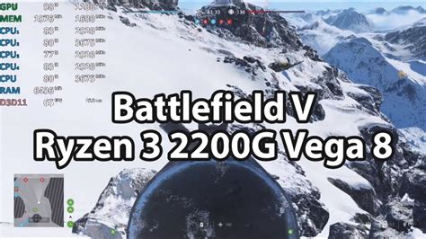 Battlefield V On Amd Ryzen G Vega Igpu Gameplay Benchmark