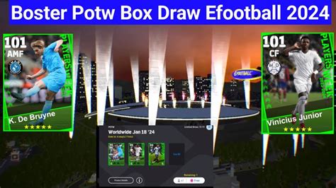 BOSTER POTW WORLDWIDE BOX DRAW EFOOTBALL 2024 MOBILE YouTube