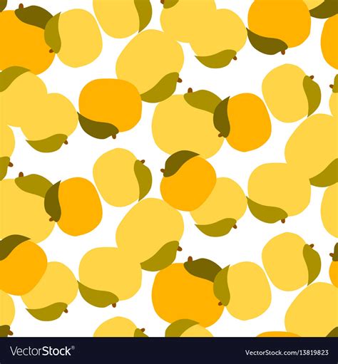 Apricot Seamless Pattern On White Royalty Free Vector Image