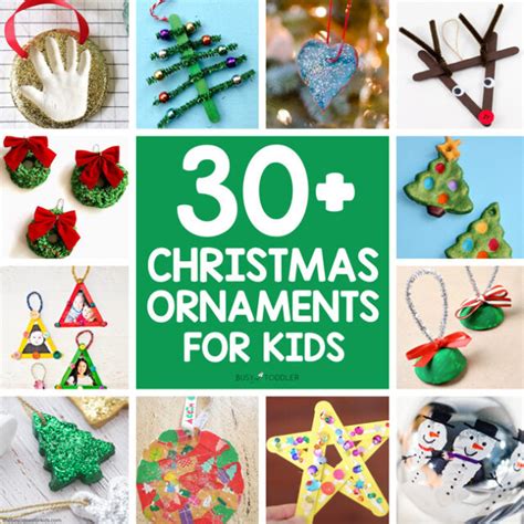 30+ Homemade Christmas Ornaments for Kids - Busy Toddler