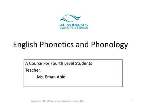 Ppt English Phonetics And Phonology Powerpoint Presentation Free