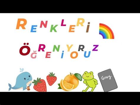 Renkleri öğreniyoruz Çocuklar için Eğitici öğretici video YouTube